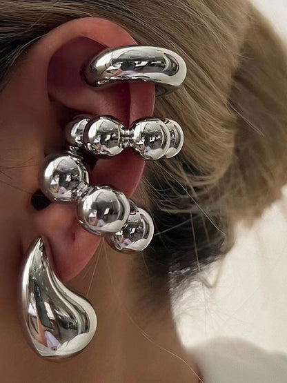 Geometric Shiny Earrings Accessories