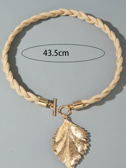 Leaves Shape Geometric Necklaces Accessories