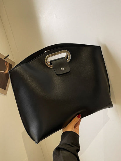 Two-Piece Set Hollow Solid Color Bags Accessories Handbags