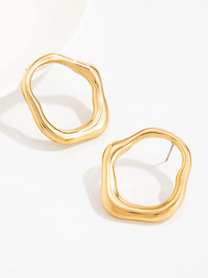 Irregularity Shiny Earrings Accessories