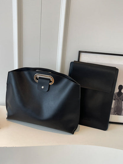 Two-Piece Set Hollow Solid Color Bags Accessories Handbags