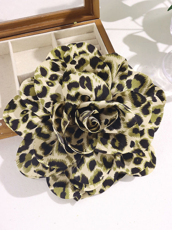 Flower Shape Leopard Brooch Accessories