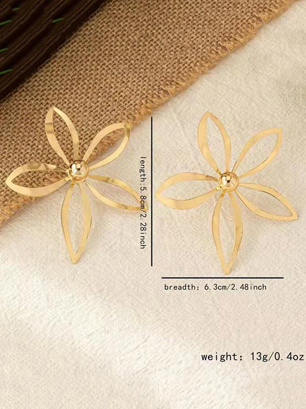 Flower Shape Drop Earrings
