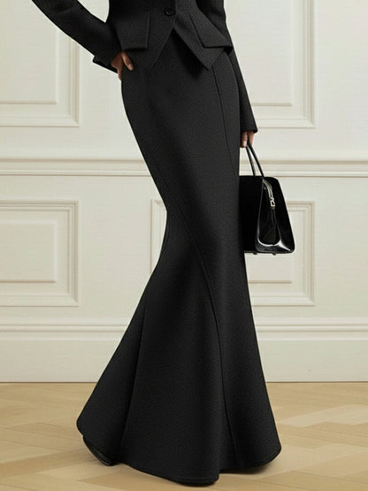 Bodycon High Waisted Solid Color Skirts Bottoms