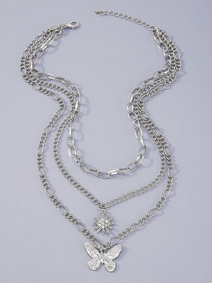 Butterfly Shape Layered Necklaces Accessories