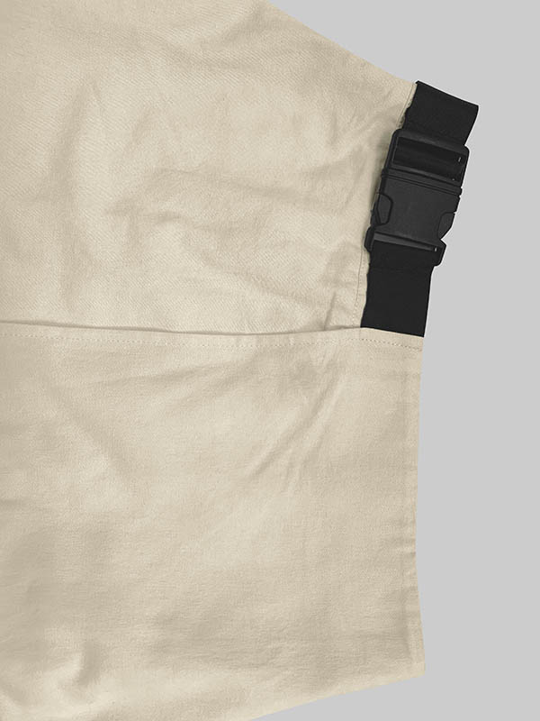 A-Line Loose Asymmetric Elasticity Pockets Split-Joint Skirts Bottoms