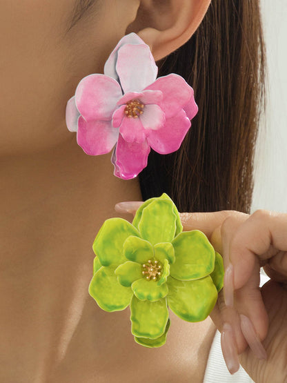 Flower Shape Earrings Accessories