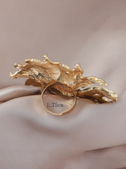 Flower Shape Geometric Rings Accessories