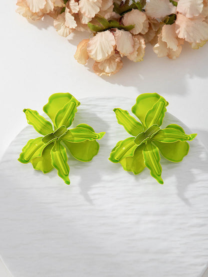 Flower Shape Earrings Accessories