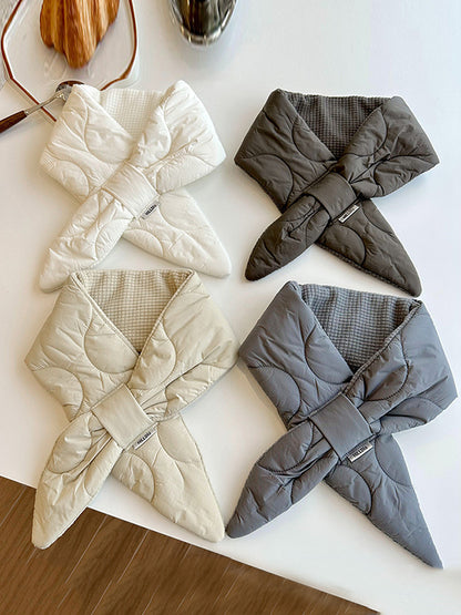 Padded Keep Warm Solid Color Scarf