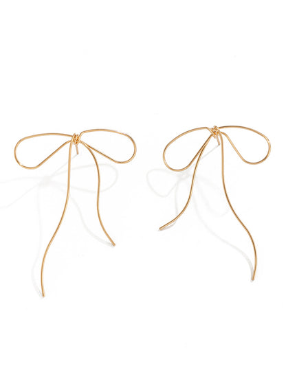 Bowknot Geometric Drop Earrings
