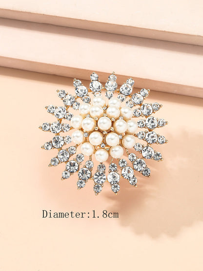 Geometric Rhine Stones Shiny Rings Accessories