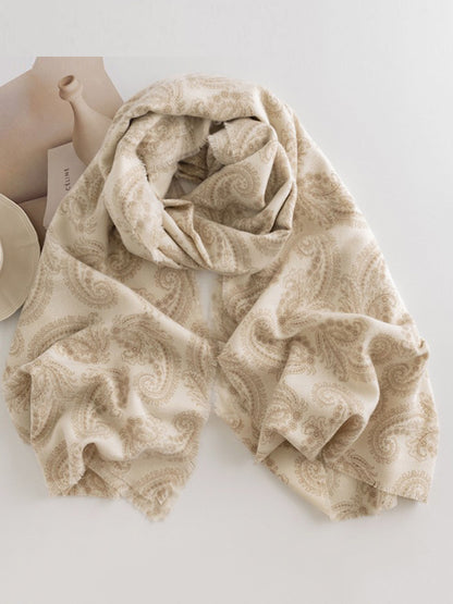 Flower Print Keep Warm Shawl&Scarf
