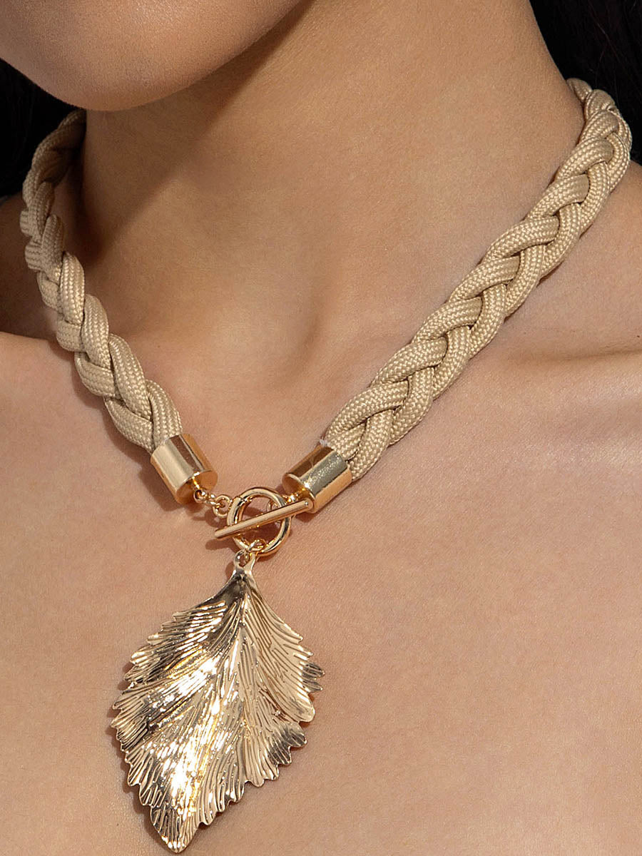 Leaves Shape Geometric Necklaces Accessories