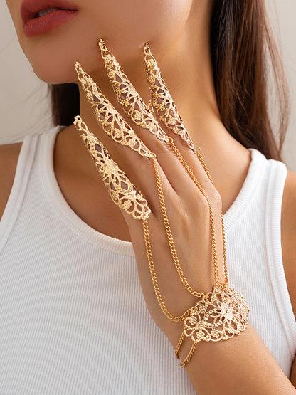 Chains Geometric Hollow Nail Protectors