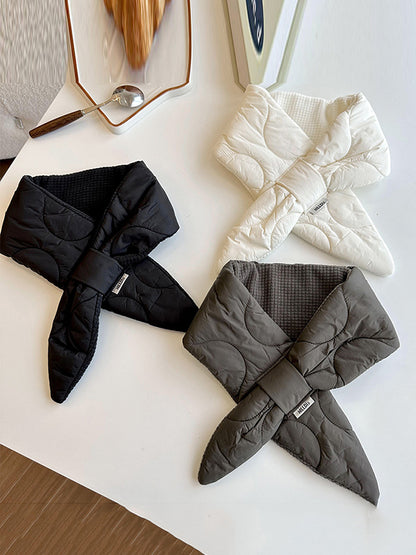 Padded Keep Warm Solid Color Scarf
