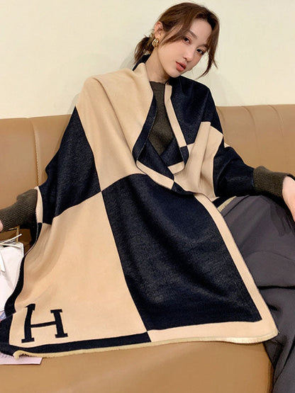 Original Warm Letter Print Shawl&Scarf