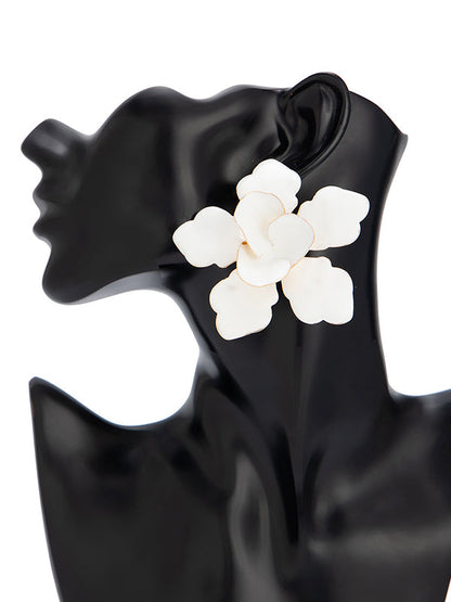 Flower Shape Drop Earrings