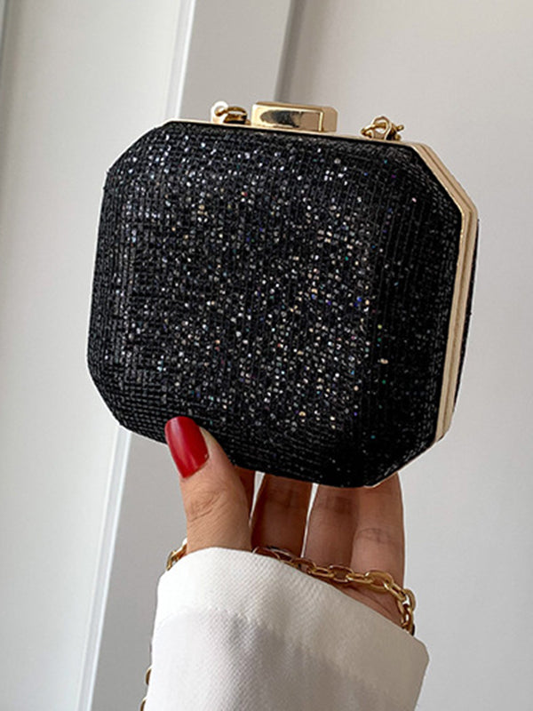 Chains Rhine Stones Crossbody Bags