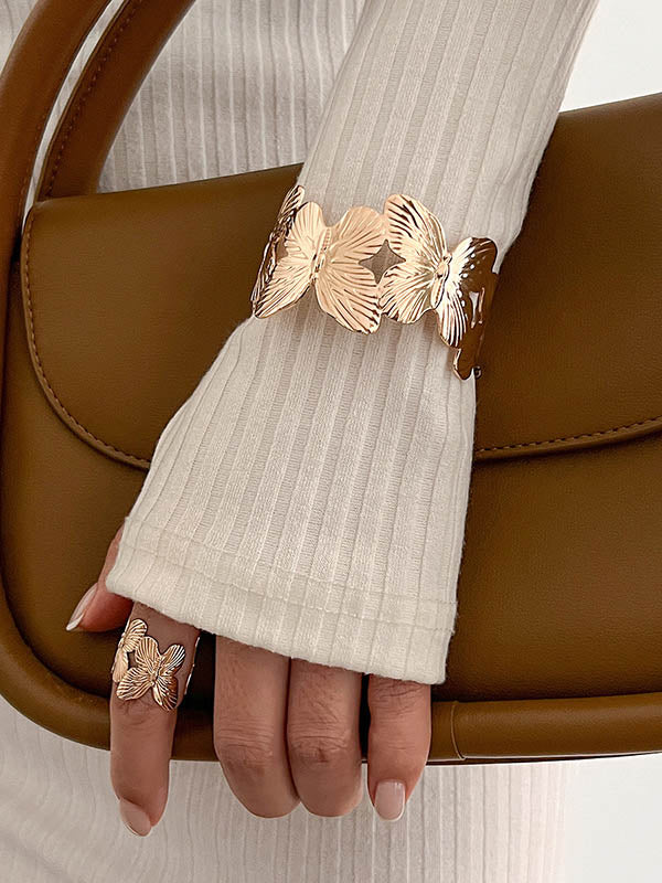 Flower Shape Geometric Bracelet Accessories Rings Accessories