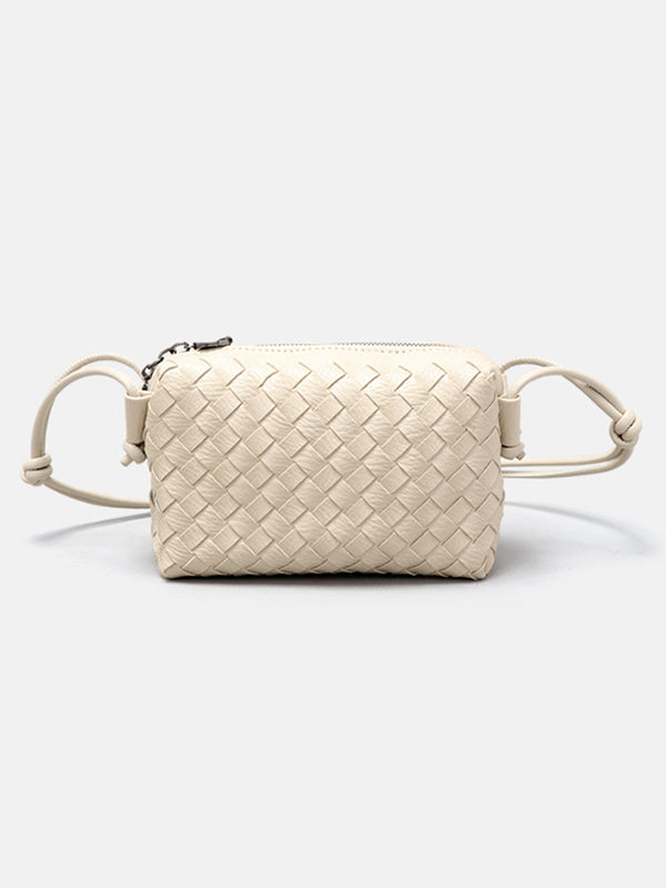 Woven Zipper Bags Crossbody Bags