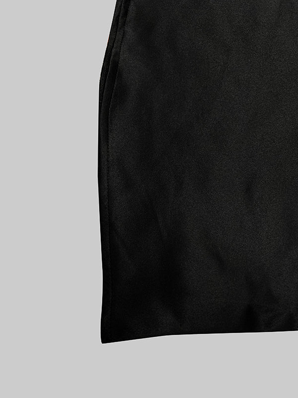 Loose Sleeveless Solid Color Off-The-Shoulder Vest Tops + Pants Bottoms Two Pieces Set