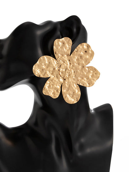 Irregularity Flower Shape Earrings Accessories