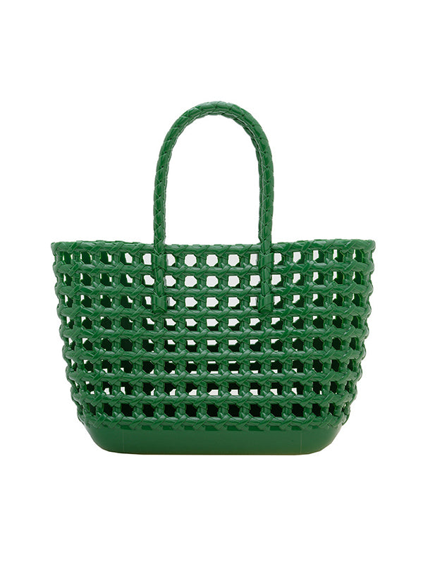 Hollow Solid Color Handbags