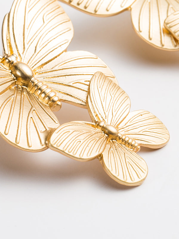 Normcore Butterfly Shape Drop Earrings