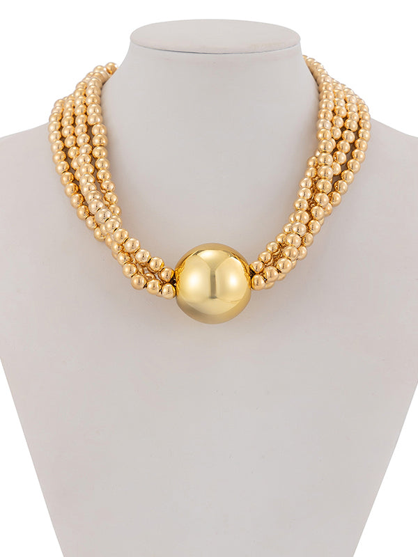 Beaded Solid Color Dainty Necklace Necklaces Accessories