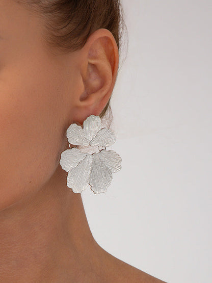Irregularity Flower Shape Earrings Accessories