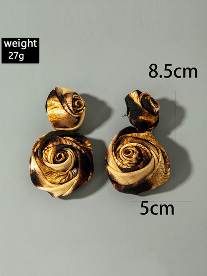 Flower Shape Drop Earrings
