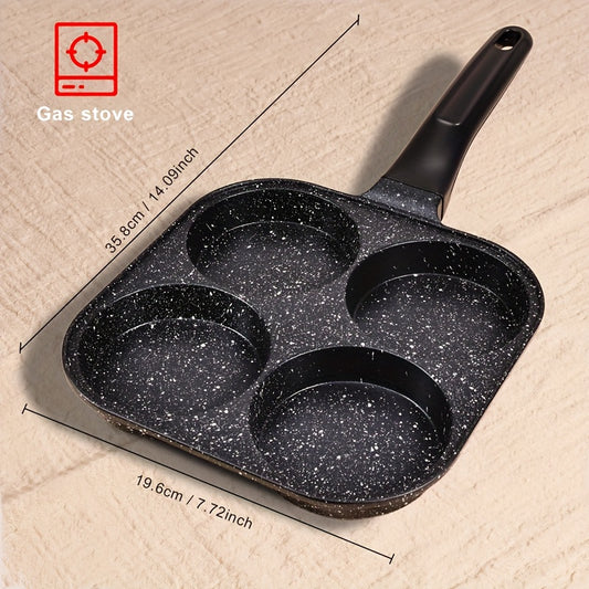 1pc Premium Omelet Pans Non-stick Breakfast Skillet for Eggs, Burgers And Omelettes - Heat-resistant Wooden Handle, Easy Food Release, Easy to Clean - Perfect for Home Kitchen Cooking