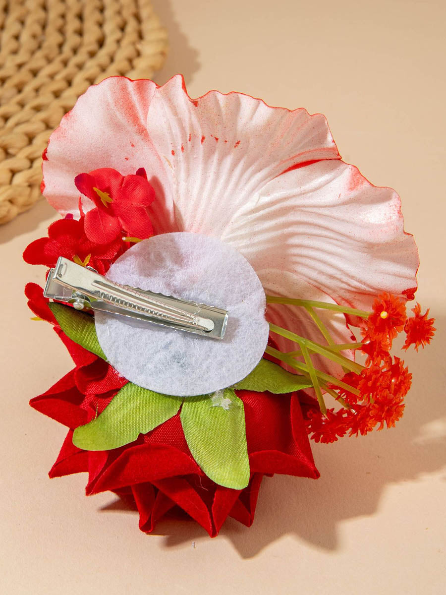 Three-Dimensional Flower Hair Clips