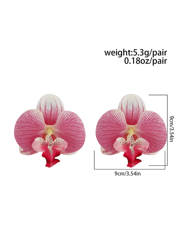 Flower Shape Drop Earrings