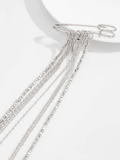 Tasseled Water Drop Brooch Accessories