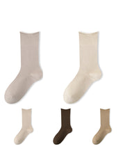 5 Pairs(Beige LightBeige Khaki Brown Coffee)