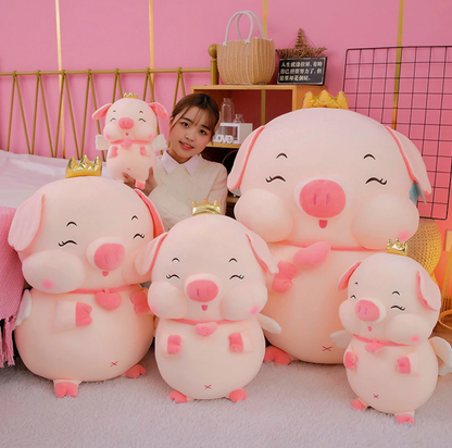 Cute Angel Pig with crown