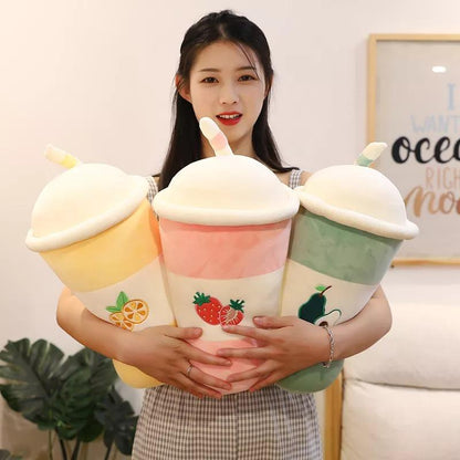 Fruit Milk Tea Cup Plush Toy