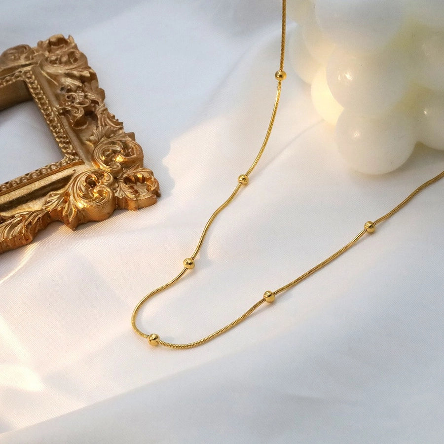 Jewelry Modern Style Commute Solid Color Titanium Steel Pendant Necklace