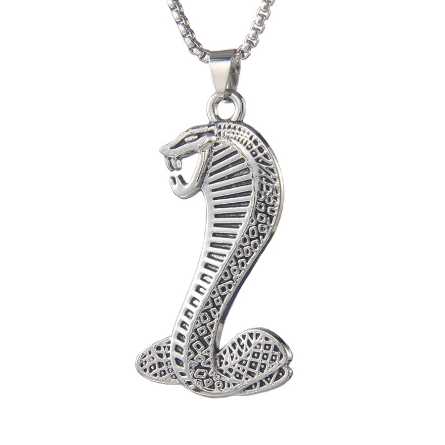 Hip-Hop Exaggerated Snake 201 Stainless Steel Alloy Unisex Pendant Necklace