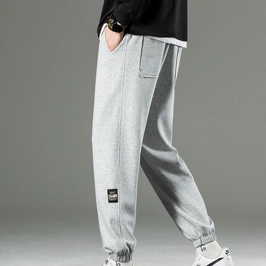 Men's Solid Color Simple Style Classic Style Loose Men's Bottoms