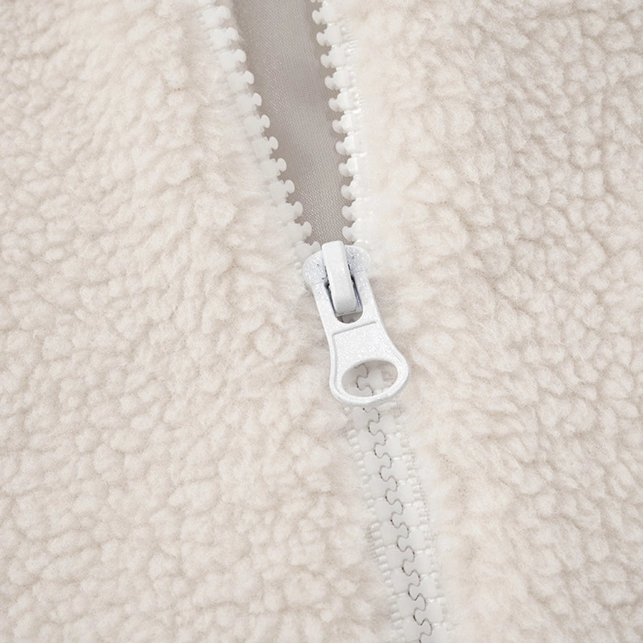 Women's Vacation Simple Style Solid Color Zipper Coat