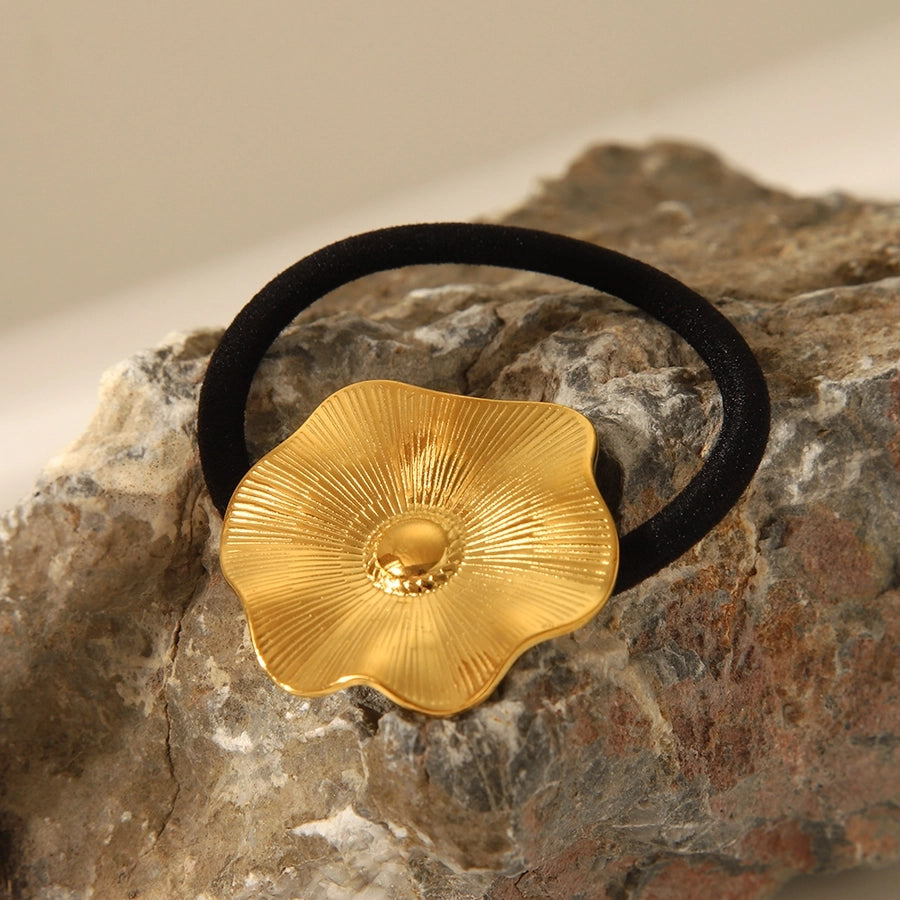 Women's IG Style Fairy Style Simple Style Geometric 304 Stainless Steel Elastic Band Plating Hair Tie