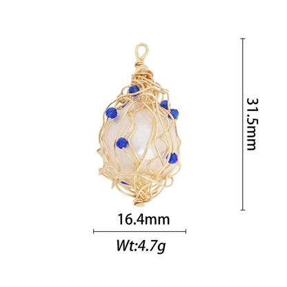 1 Piece Copper Geometric Devil's Eye Star Pendant