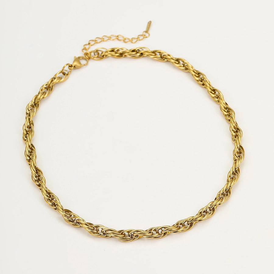 Jewelry Simple Style Classic Style Geometric 304 Stainless Steel Plating Necklace