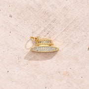 Zircon Hat Pendant (Gold) [17x13mm (Aperture: 3mm)]