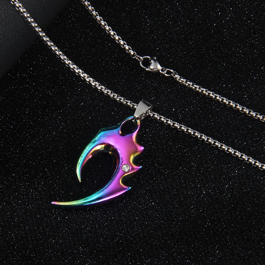 Hip-Hop Rock Geometric 201 Stainless Steel Alloy Plating Unisex Pendant Necklace