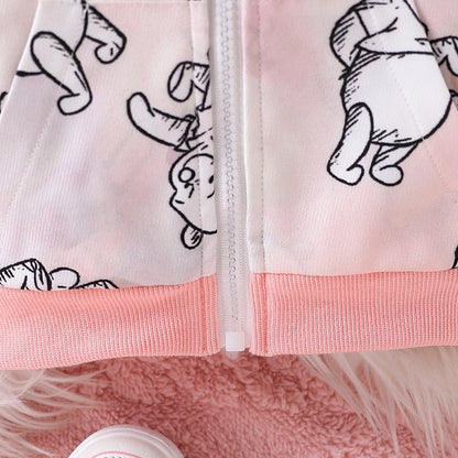 Cute Cartoon Polyester Girls Outerwear
