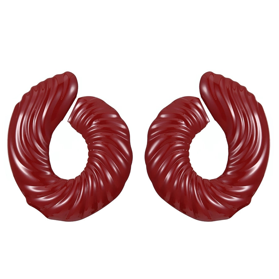 1 Pair Classic Style Geometric Plating Alloy Resin Iron Drop Earrings Ear Studs